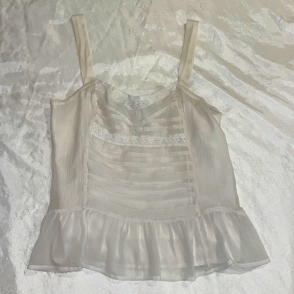 Small American Eagle white tank top